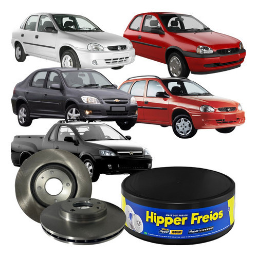 Par Disco Freio Dianteiro Ventilado Corsa Sedan Sw Montana em Oferta na Shopee