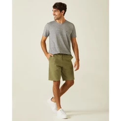 Bermuda Básica Masculina Cintura Média Em Moletom Sem Flanela