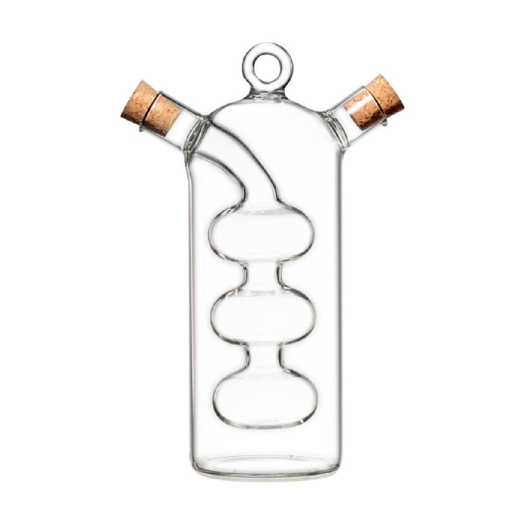 Galheteiro 2 Em 1 De Vidro Porta Azeite E Vinagre 70/320ml