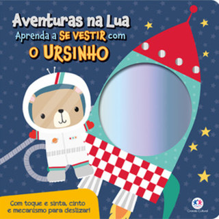 AVENTURAS NA LUA APRENDA A SE VESTIR COM O URSINHO em Oferta na Shopee