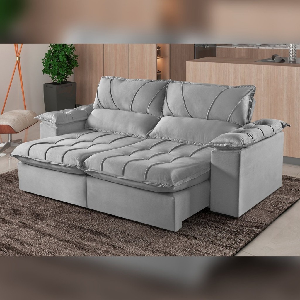 Sofá Retrátil e Reclinável Modulado 2 Lugares 290cm Alemanha 290