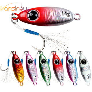 1pcs Isca De Pesca Metálica 5,5g/7,5g/10g/14g/17g/21g De Anzol A Laser Colher De em Oferta na Shopee