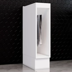 Acessórios para Cozinha Nicho Toalheiro Americana 100% MDF Branco HP C362 - Henn