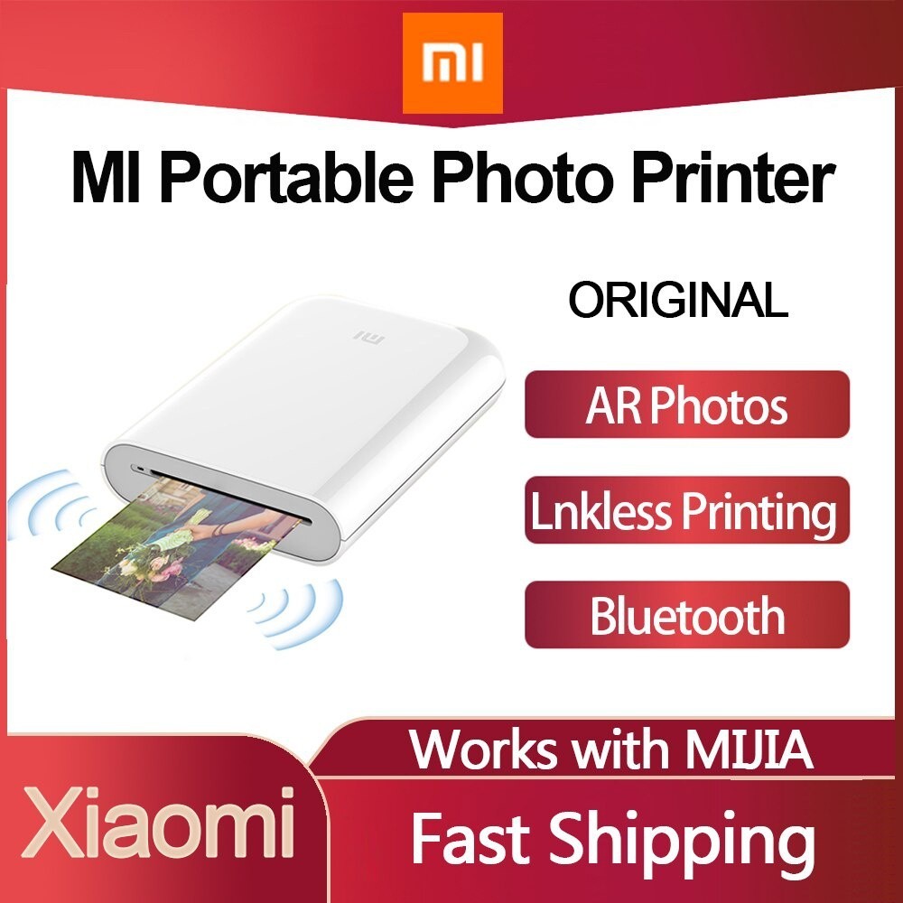Xiaomi Portátil Mini Kit De Impressora Fotográfica De Bolso Bluetooth Sem Fio De Telefone Para Celular Android iOS