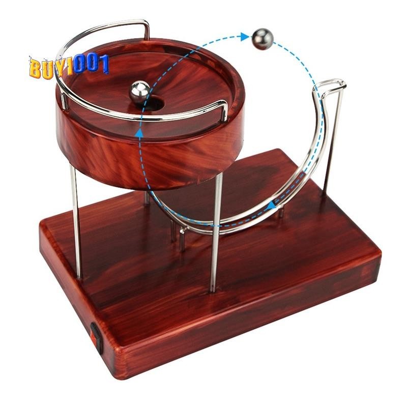 Arte Cinética Ornamentos Perpétuos Movimento Inerciais Metal Mesa De Salto Automático Grão De Madeira De Brinquedo
