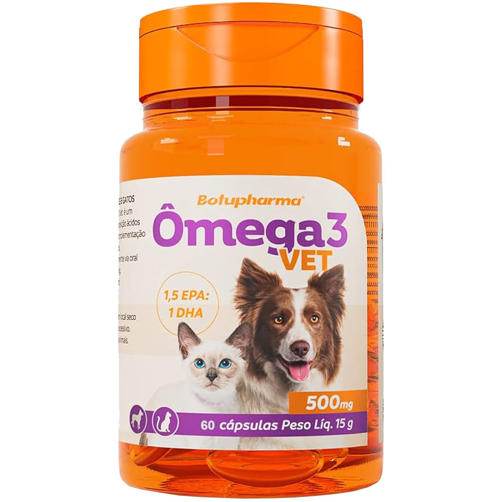 Omega 3 Cães e Gatos 500mg 60caps Palataveis - Botupharma em Oferta na Shopee