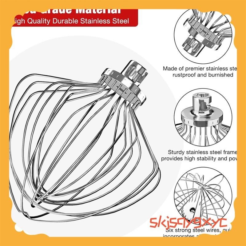 KN211WW Aço Inoxidável 11-Wire Whip Attachment for Bowl Lift Mixer 7QT Batedor De Ovo De Substituição De Tigela