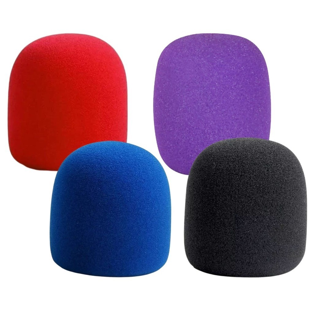 Kit 04 Espumas Coloridas Para Microfone Com ou Sem Fio - SORTIDAS