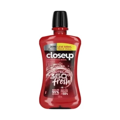Enxaguante Bucal Close Up Protecao Fresh Red Hot Zero Alcool Leve 500ml Pague 350ml