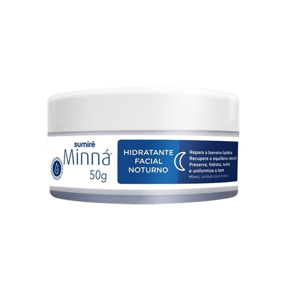Creme Hidratante Facial Minná Noturno 50g em Oferta na Shopee