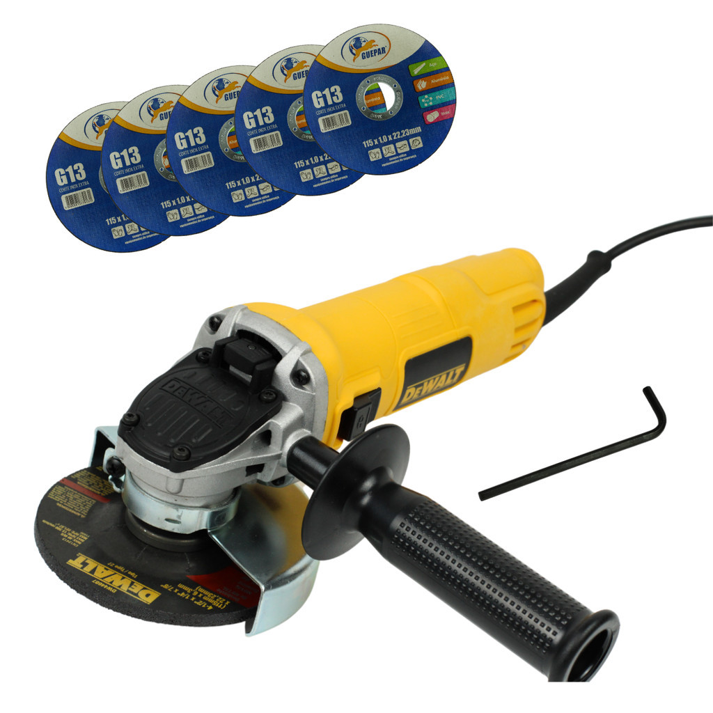 Esmerilhadeira Angular Dewalt 4.1/2 800 W Dwe4020 + 5 discos