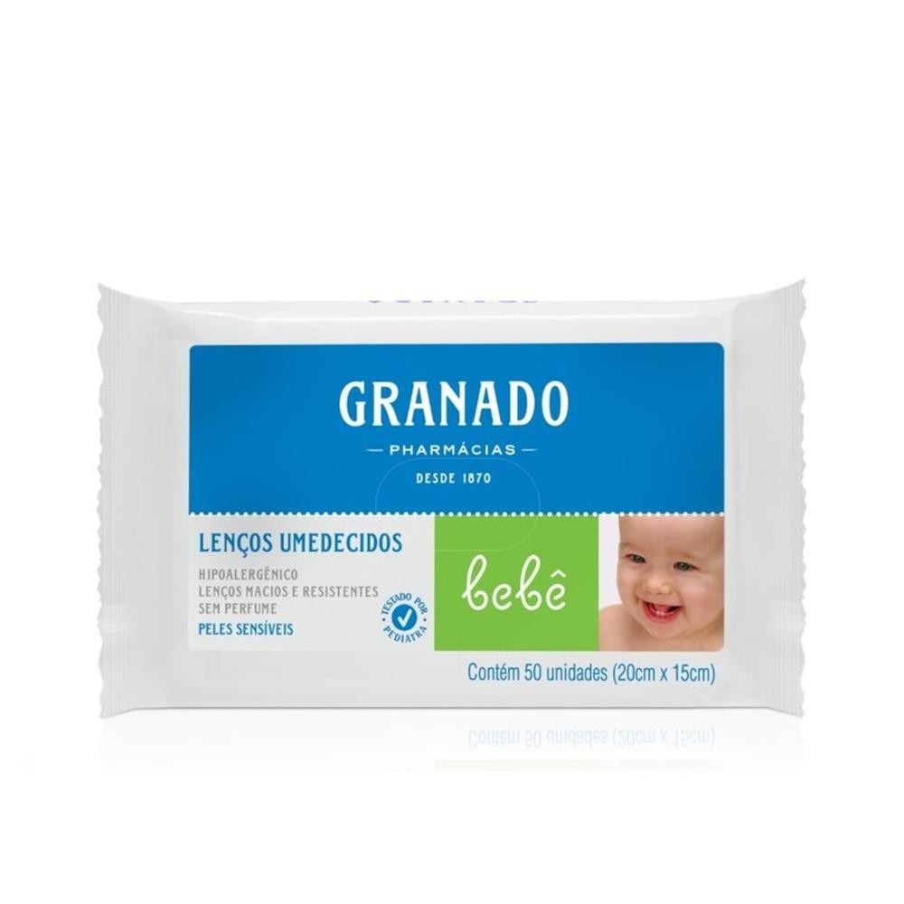 Lencos Umedecidos Granado Bebe Peles Sensiveis 50 Unidades em Oferta na Shopee