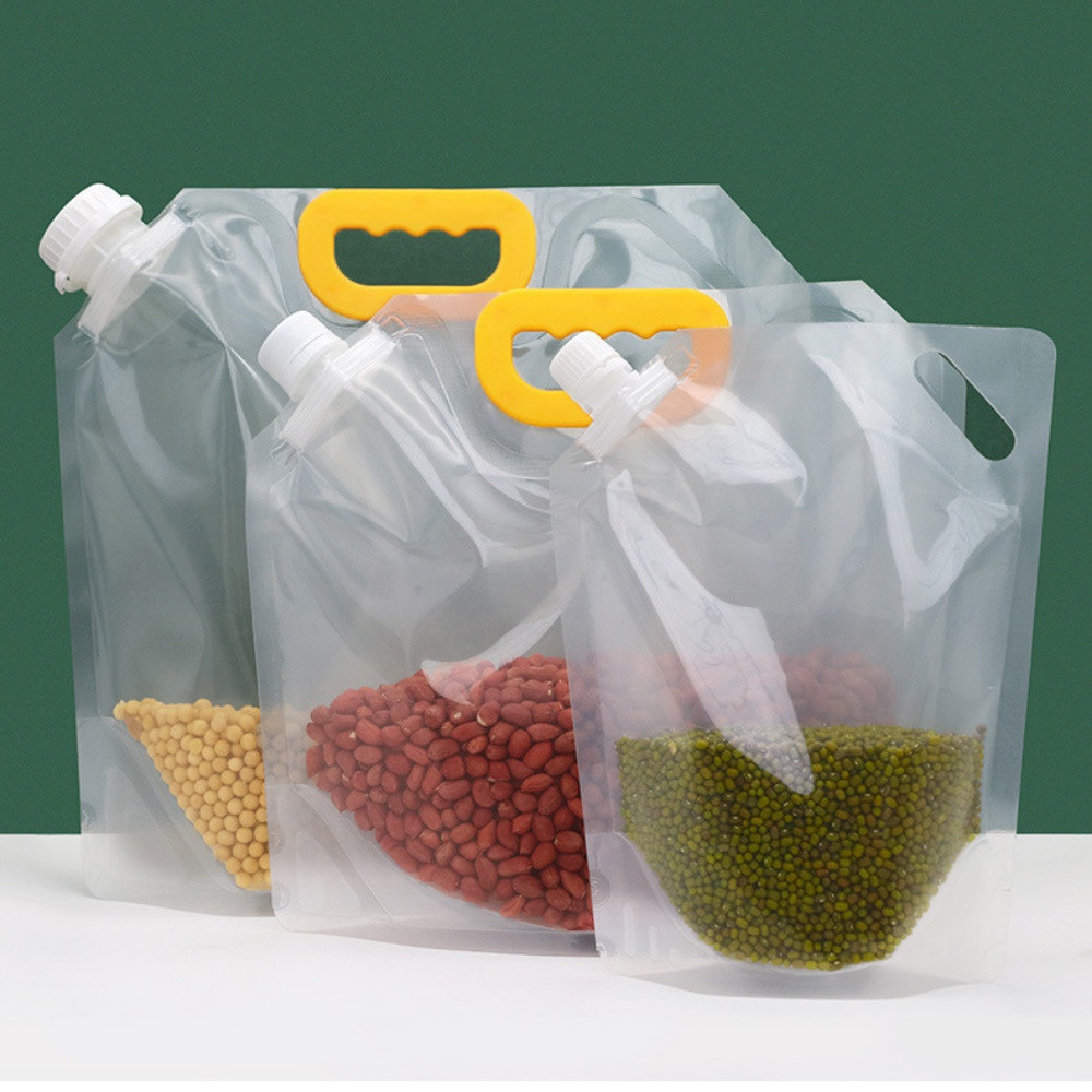 Kit 5 Sacos Para Armazenamento de Alimentos e Grãos para Cozinha AT UTILIDADES