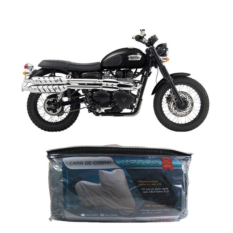 Capa para cobrir TRIUMPH SCRAMBLER 900CC com forro G(203)