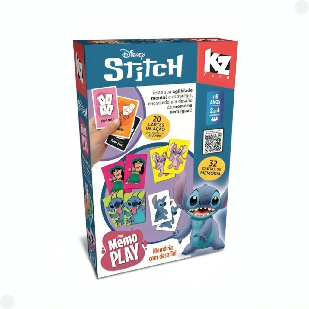 Jogo da Memória Disney Play Stitch 1284 - Elka em Oferta na Shopee