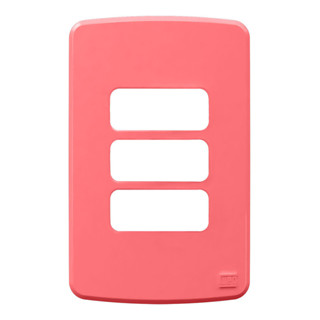 Placa Acabamento 4X2 3 Postos Rosa Plástico Composé Weg em Oferta na Shopee