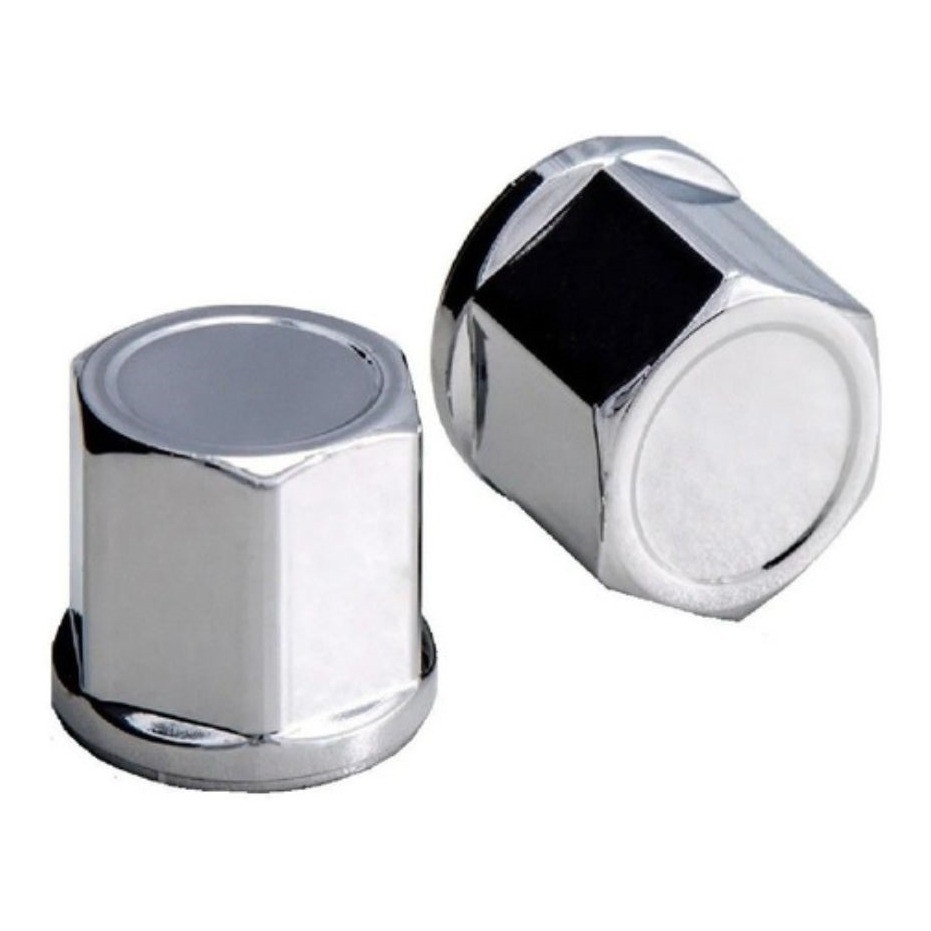 CAPA PORCA RODA PLASTICO CROMADO 19MM 085418 em Oferta na Shopee
