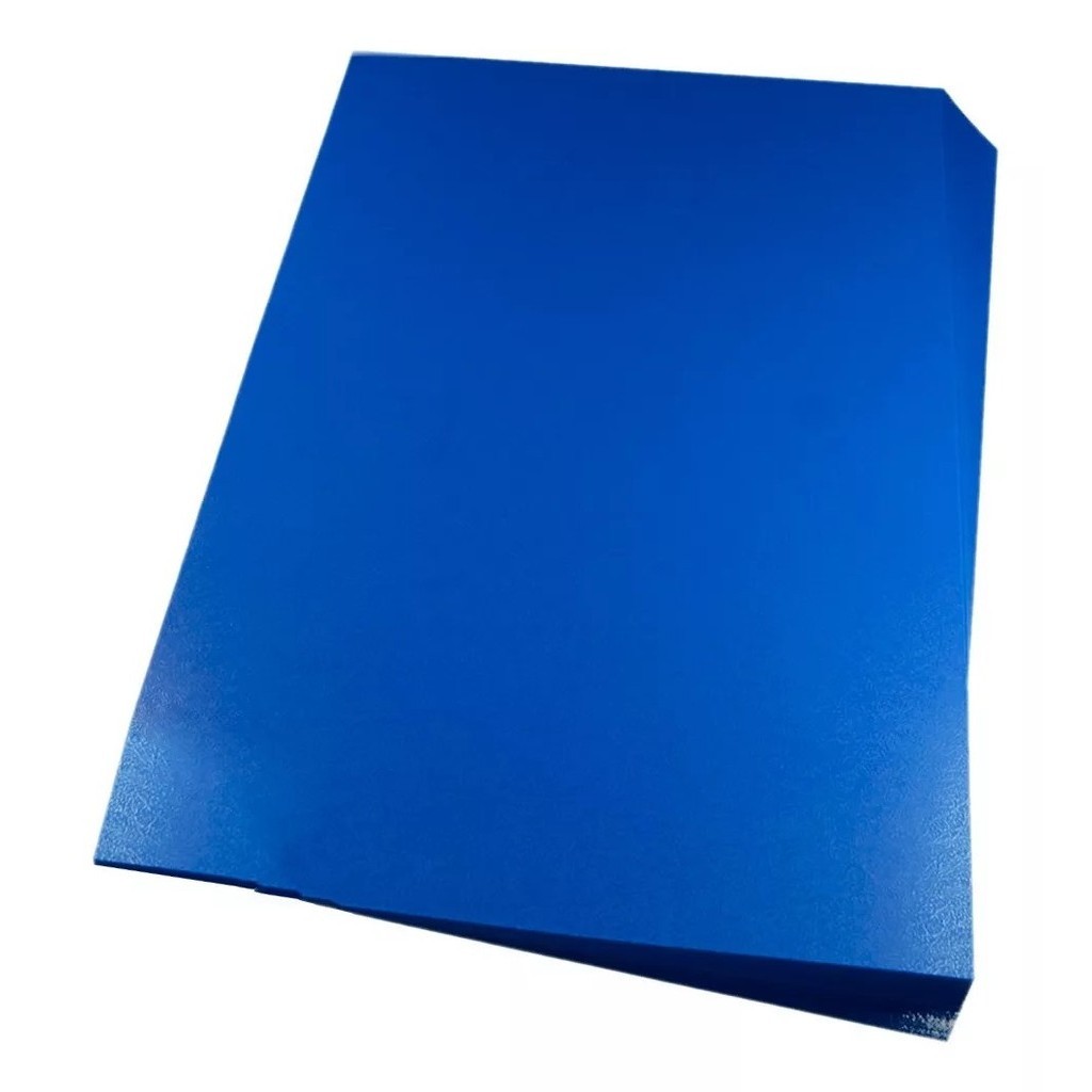 Capa Para Encadernação Azul Royal A4 Contra Capa Verso 100 Unid.