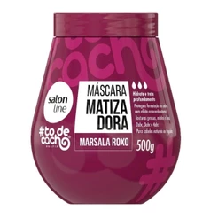 MÁSCARA MATIZADORA SALON LINE #TODECACHO MARSALA ROXO 500G