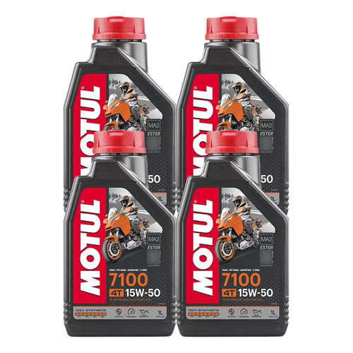 KIT MOTUL 7100 15W-50 4T 4 LITROS