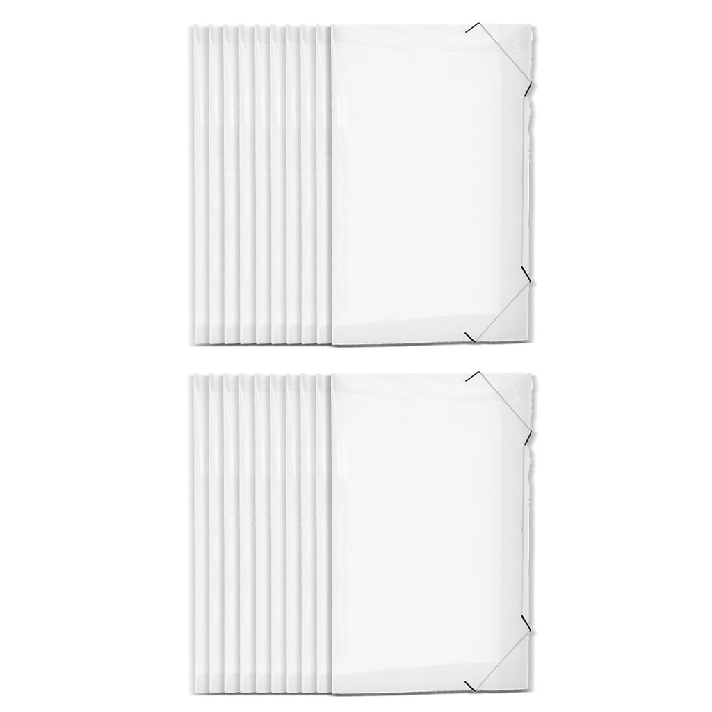KIT 20 Pasta Aba Elastico Documento Oficio Escritorio Escola em Oferta na Shopee