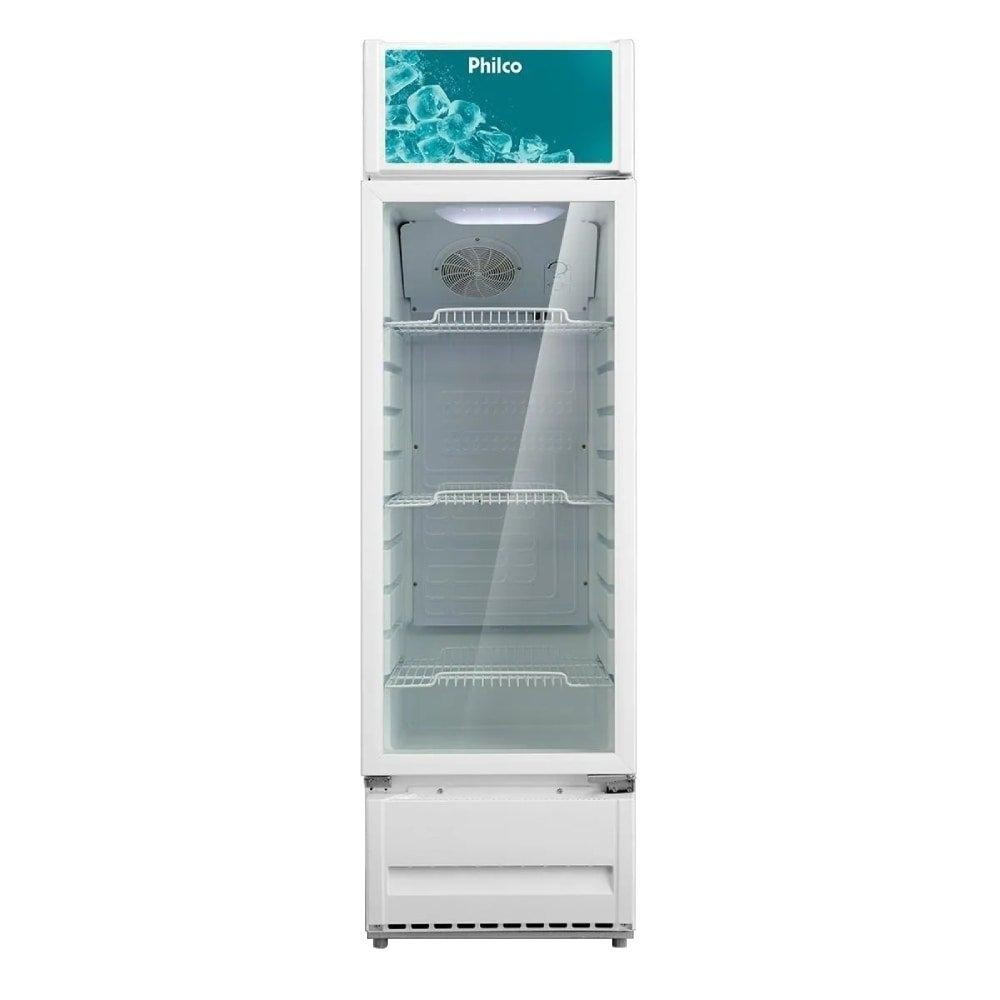 Geladeira/Refrigerador Philco 211 Litros PRE221 | Vitrine, Porta Vidro, Branco