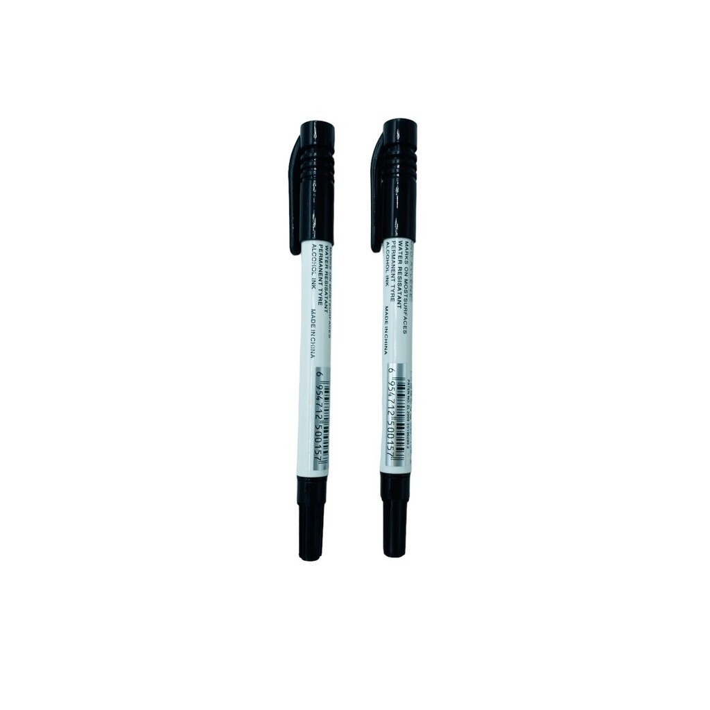 CANETA PERMANENTE CD 2 UNIDADES VIDROS VINIL PONTA DUPLA TWIN MARKER SW-128-A DIVERSAS CO…