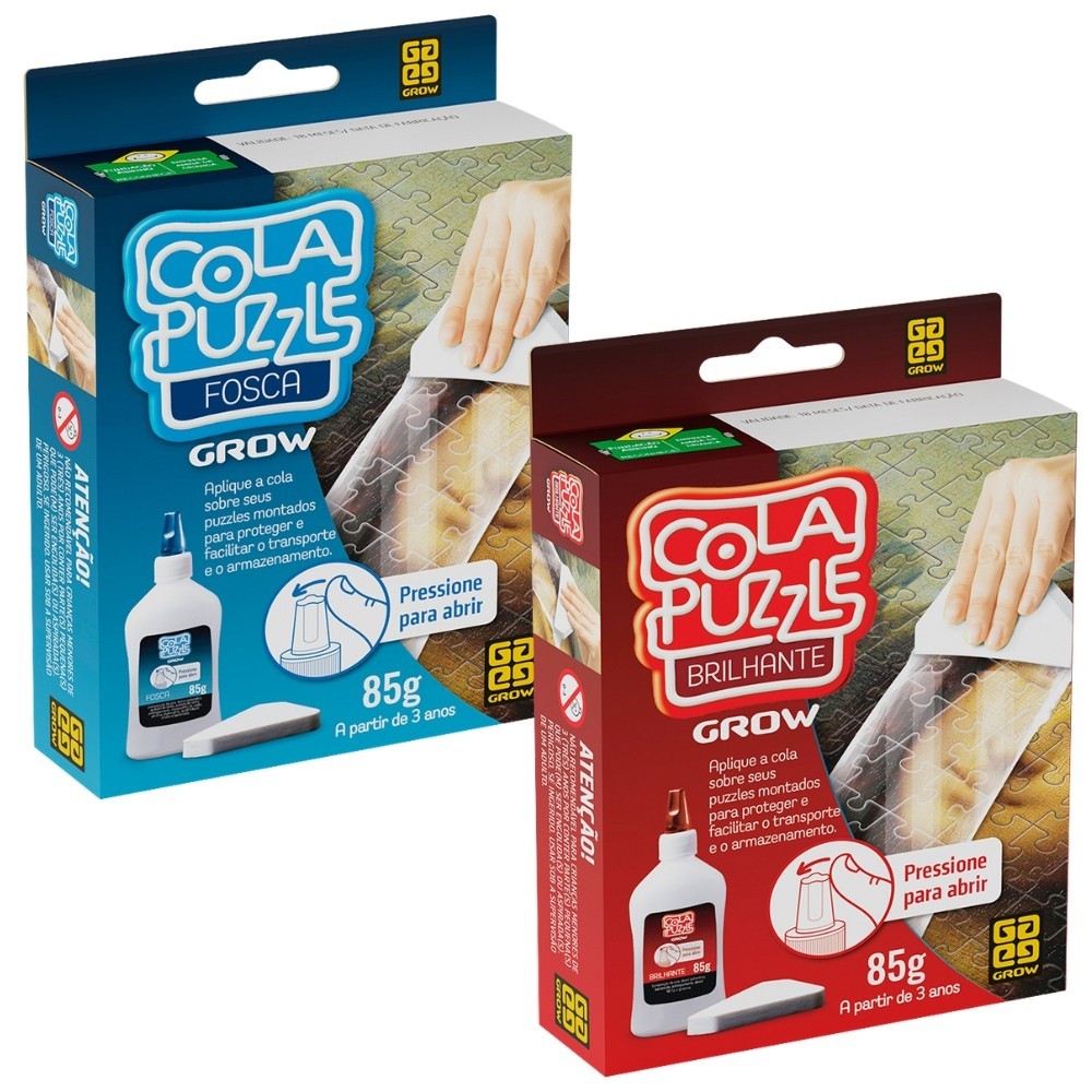 COLA PUZZLE FOSCA OU BRILHANTE GROW ESPECIAL PARA QUEBRA CABEÇAS PROTEÇÃO ARMAZENAMENTO COLAR FIXAR - Stationery