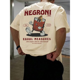 Camiseta Masculina Casual Negroni 100% Algodão Premium em Oferta na Shopee