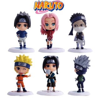 Action Figure Boneco Miniatura Colecionáveis do Anime Naruto Sasuke Sakura Zabuza Haku Kakashi em Oferta na Shopee