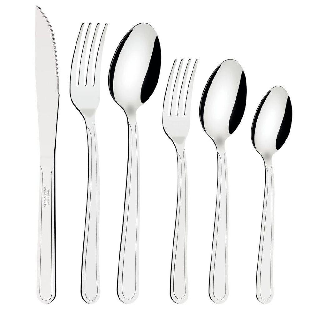 Faqueiro Tramontina 23798/068 Buzios 36 Peças Inox em Oferta na Shopee