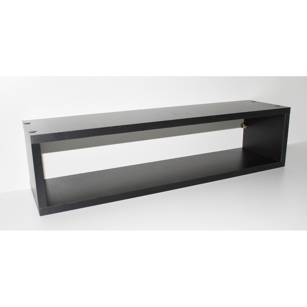 Nicho Retangular Coleções Mdf 60x20x20 Mdf Preto