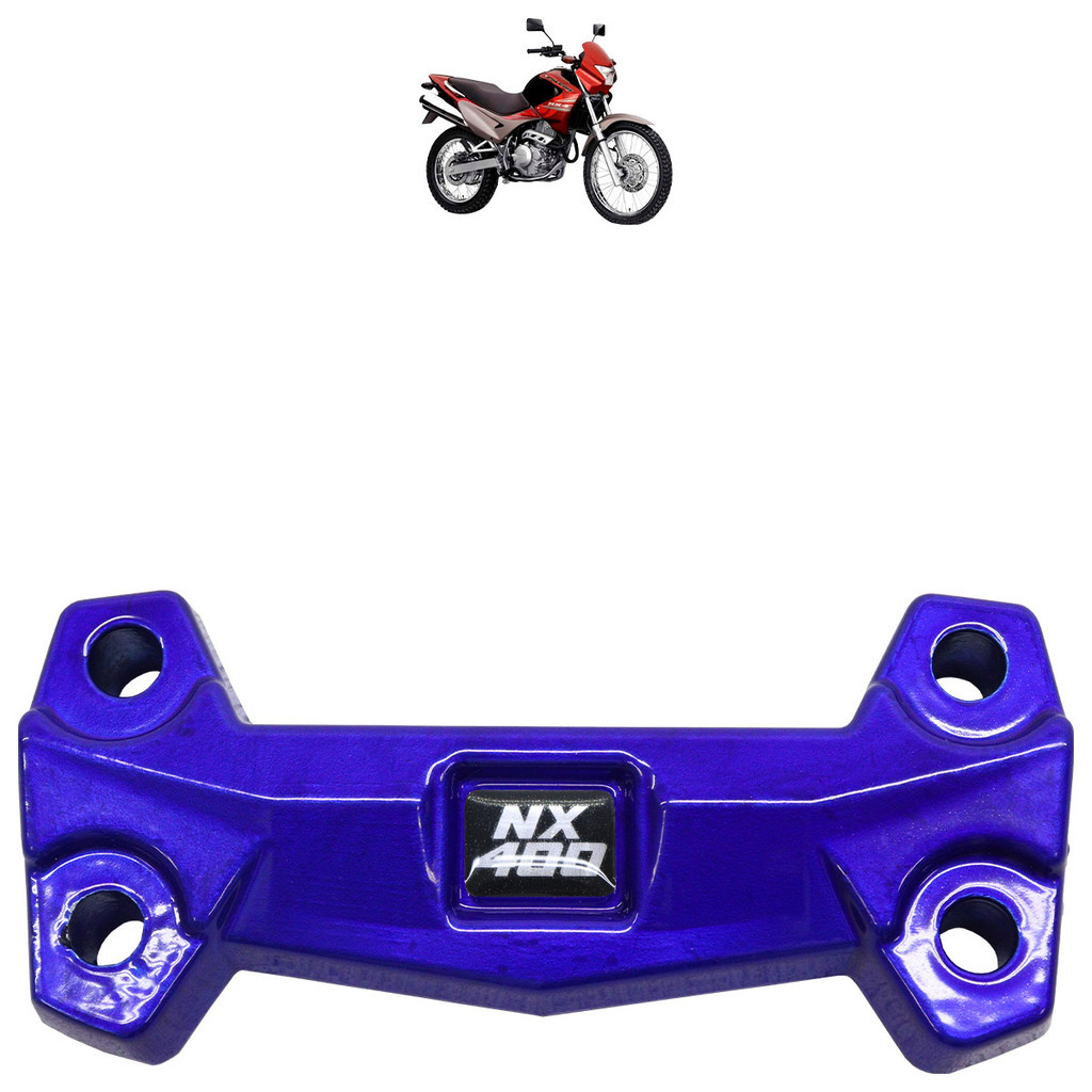 Cadeado Mesa Guidão NX4 400 Falcon 1999 2000 2001 2002 2003 2004 2005 2006 2007 2008 Azul em Oferta na Shopee