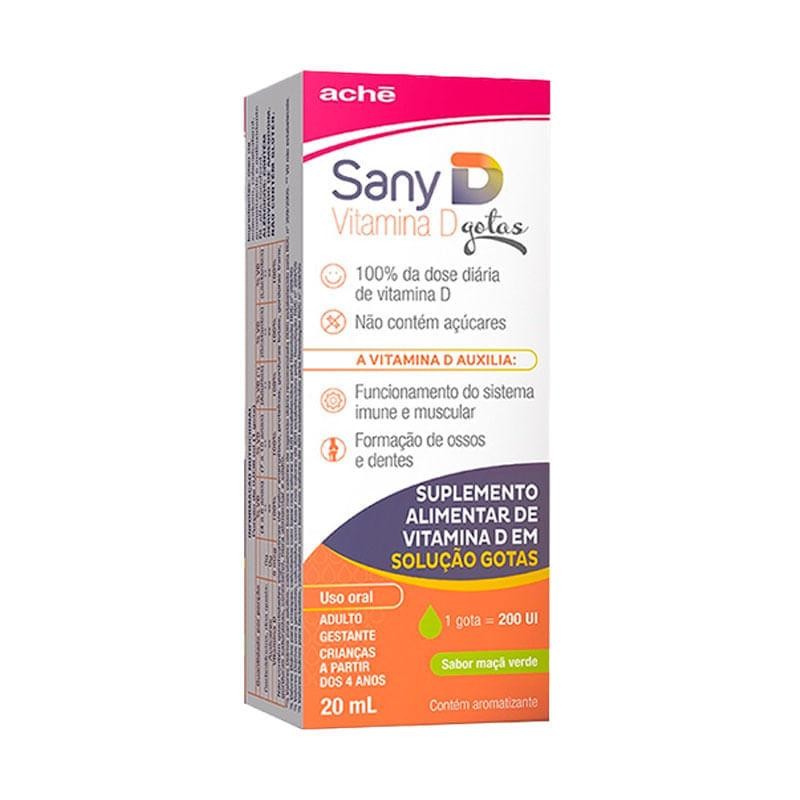 Suplemento Alimentar Sany D Solução Gotas Sabor Maça Verde 20ml em Oferta na Shopee