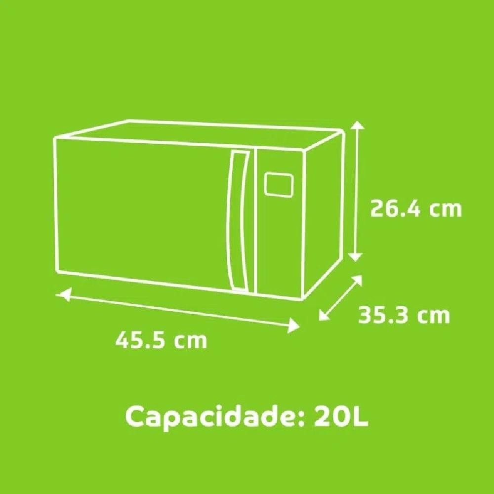Detalhes do Microondas 20 litros Consul Branco CMA20BB - 127V