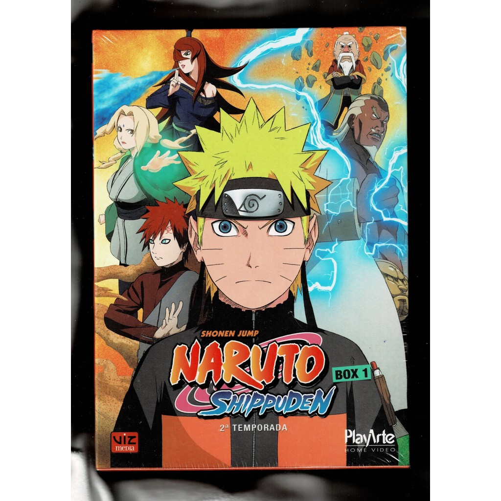 Naruto Shippuden Box 5 DVDs 2º Temporada Box 1