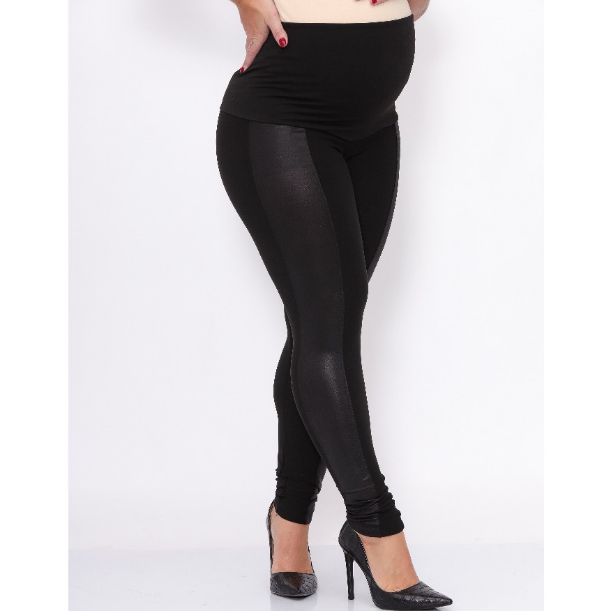 Maternidade Legging Montaria Cirrê Gestante Cós Alto Calça Sustenta Barriga TOP. em Oferta na Shopee