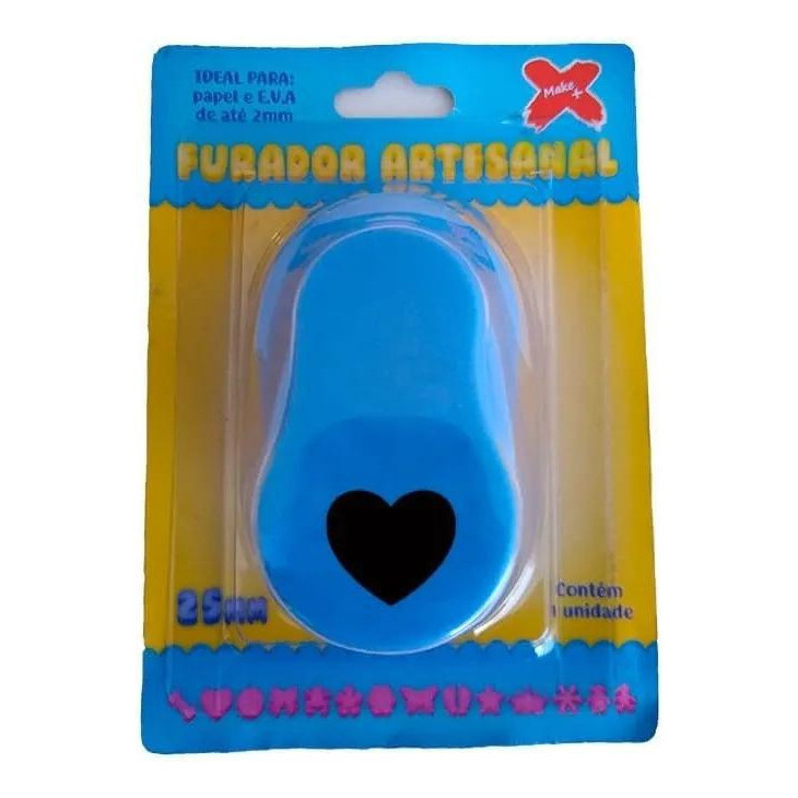 Furador De Eva Coração 25mm Make+ em Oferta na Shopee