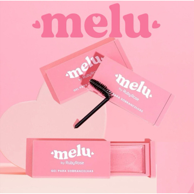 KIT 1/2/3 Gel modelador de sobrancelhas para sobrancelhas cheias e naturais Ruby Rose Melu