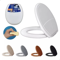 Tampa Assento Vaso Sanitário Almofadado Oval Universal - Plus Slim