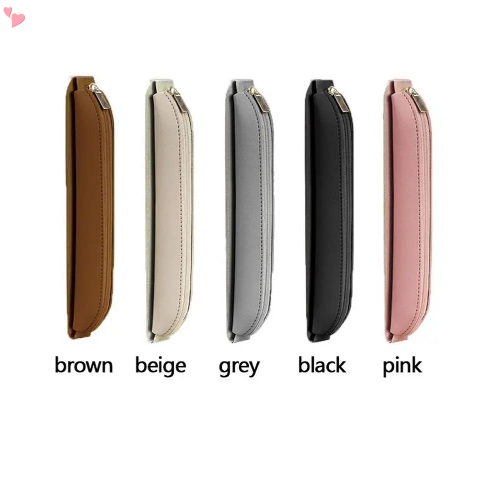 Couro Do Plutônio Ajustável Elástico Caneta Titular Saco Com Zíper Alça Elástica Bolsa Para Notebooks Diários Planejador em Oferta na Shopee