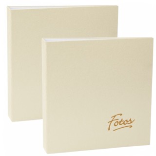 Kit 2 Álbuns Fotos Autocolante Bege 15 Folhas Memorias Ical em Oferta na Shopee