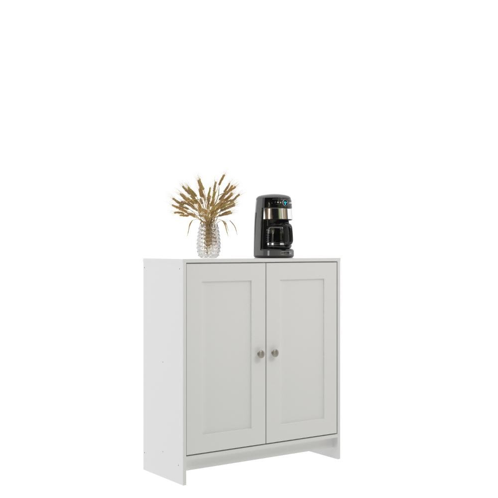 Balcão de Cozinha 2 Portas 1 Prateleira BM08 80cm Cinza Claro - Decibal Móveis