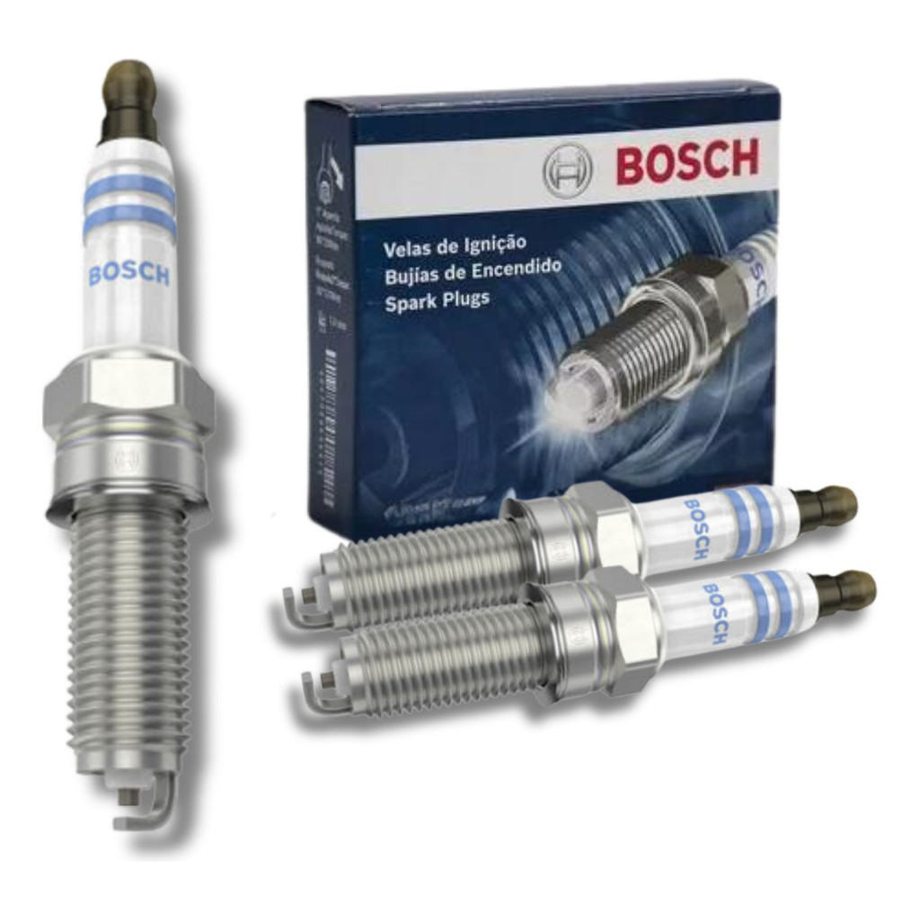 Jogo kit com 3 Vela De Ignição Original Bosch Hb20 Picanto