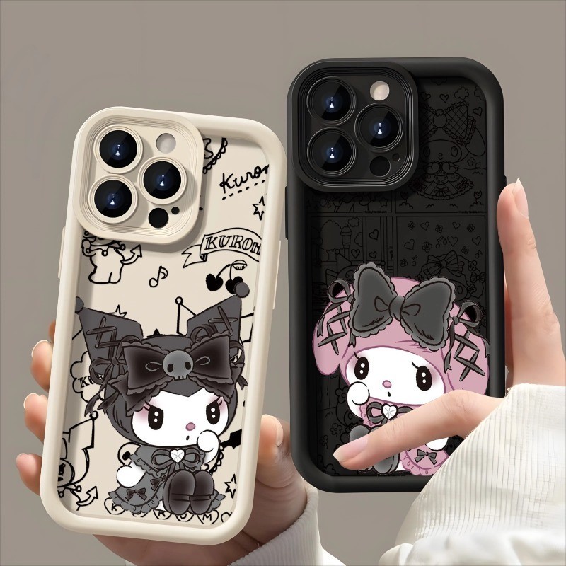 Para Samsung Galaxy A32 A26 A25 A24 A16 A15 A14 A23 A22 A21S A20S A30 A20 A13 4G 5G Kawaii Minha Melodia Kuromi Caso De 