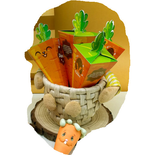 🥕 Kit 10 Caixas Cone Cenoura Páscoa (6x6x13,5cm) - A Embalagem Mais Charmosa Que Transforma