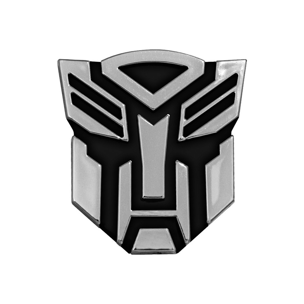 Emblema Adesivo Transformers Cromado Com Preto Carro Capacete Moto em Oferta na Shopee