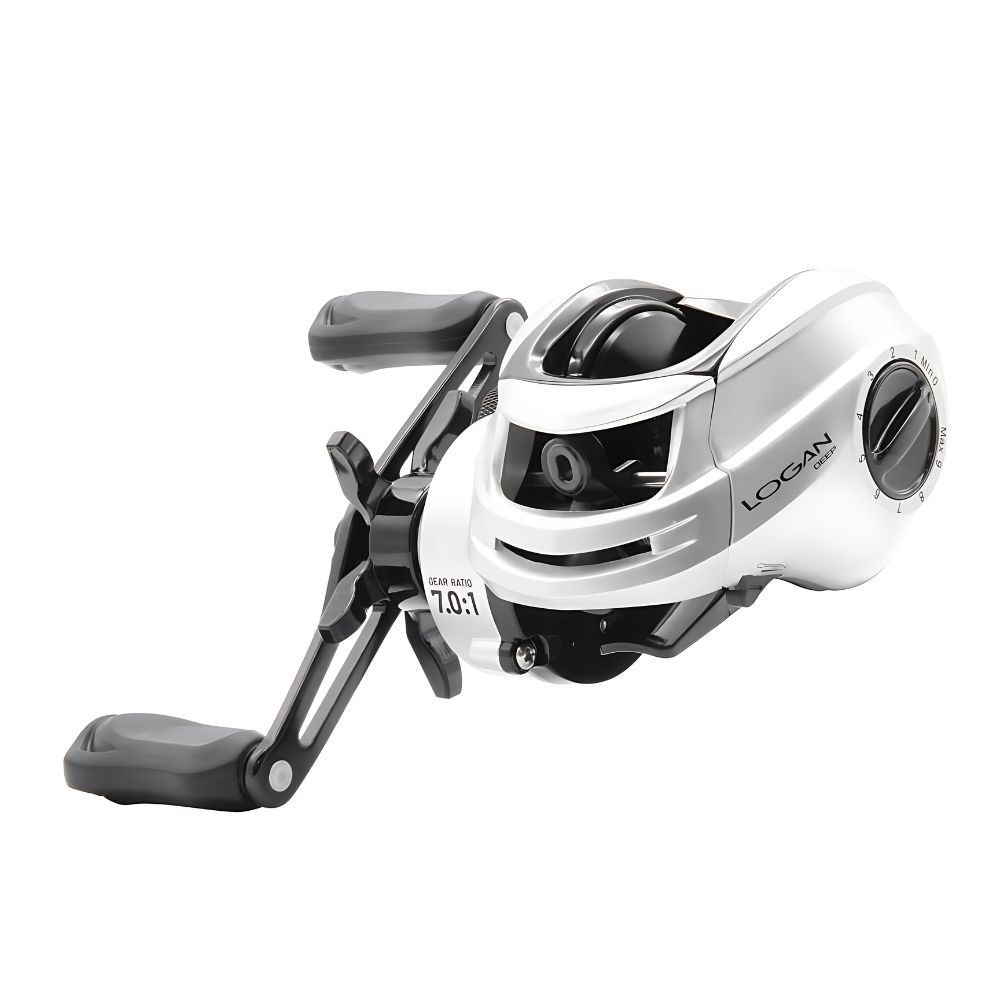 Carretilha Logan Deep 10000 Alumínio / Grafite 9 + 1BB Rolamentos Cinza - Maruri