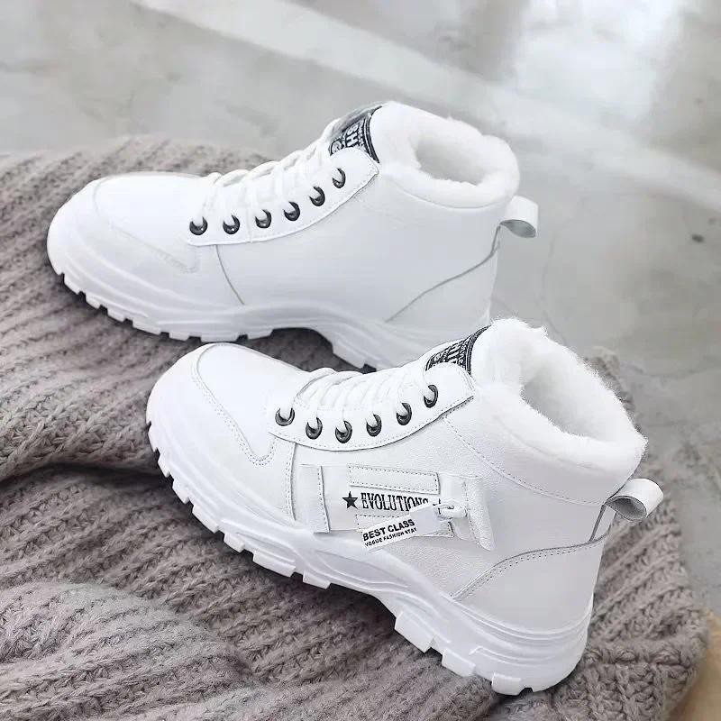 Sapatos De Inverno Femininos Tênis De 2024 Botas De Tornozelo De Neve Plataforma Quente À Prova D'água Mulher De Mujer
