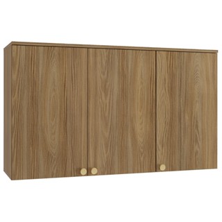 Armário Aéreo Cozinha Botanic 120 Cm 3 Portas Nogueira Fosco - Kappesberg em Oferta na Shopee